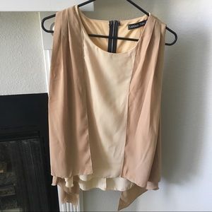 Lookbook Store Nude Flowy Tank Size 2
